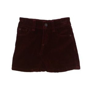 DL1961 Kids Velvet Jenny Skirt in Manor, NWT